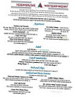 Icehouse Waterfront menu