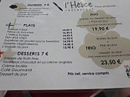 Monument Café L'hélice Du Musée De L'air (uniquement Pour Les Visiteurs) menu