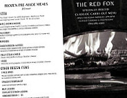 Red Fox Grille menu