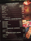 Bluefin Japanese Steakhouse And Sushi menu