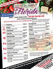 Restaurant Le Florida Parc Bar Pizzeria menu