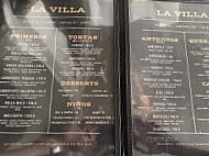 La Villa Mexican Restaurant Bar menu