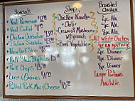 American Diner menu