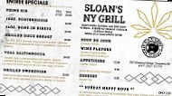 Sloan's New York Grill menu