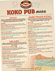 Kona Brewing Company Hawaii Kai Pub menu