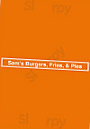 Sam's Burgers, Fries Pies inside