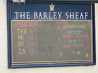 Barleysheaf Dunfermline menu