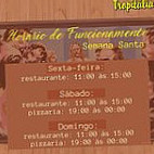 Tropitália E Pizzaria menu