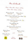 La Charmille menu