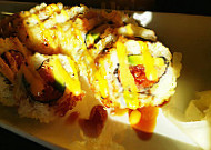Orange Roll And Sushi food