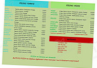 Mathys Pizza menu