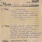 Casa Pilan 1909 menu