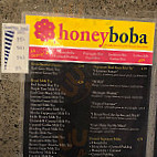 Honey Boba menu