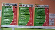 Dirty Juicy Burger menu