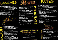 Hotel Brasserie Des Deux Porches menu