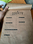 Society Coffee House menu