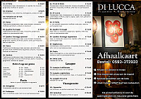 Pizzeria Di Lucca Annen menu
