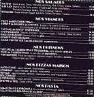 Cafe de La Gare menu