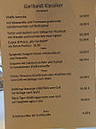 Trattoria Garibaldi menu