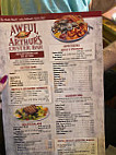 Awful Arthurs Oyster menu