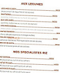 Bbollywood Indien menu