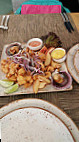 Cooks food