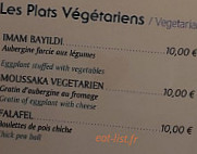 Les Delices D'amour menu