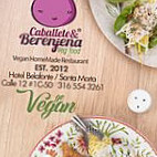 Caballete Berenjena Vegan Food inside