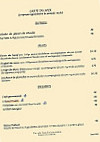 Les Terres Oubliées menu