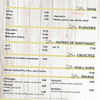 La Cabane Des Tamarins menu