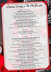 The Old Barracks Restaurant menu