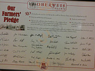 Oberweis Ice Cream And Dairy Store menu