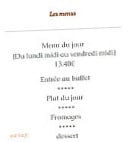 Le Puy D'alou menu