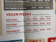 Woody's Stonebaked Pizza Co menu