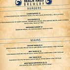 Beach Haus Brewery menu