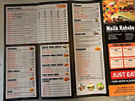 Malik Kebabs menu