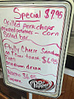 Badger Den menu