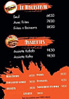 Le Jaf's Kebab menu