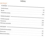 Gwada Cafe menu