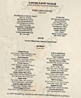 J J Coopers menu