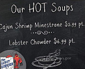 Lusty Lobster menu
