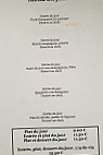 Auberge Gauloise menu