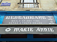 O Marie Annie menu