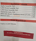 La Frite Calcéenne menu