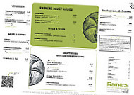 Rainers Restaurant menu