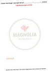 Le Magnolia menu