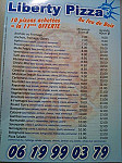 Liberty Pizza Six Fours menu