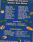 Tacos Las Palmas menu