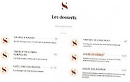 Savourer menu