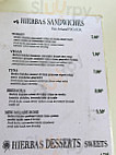 Hierbas menu